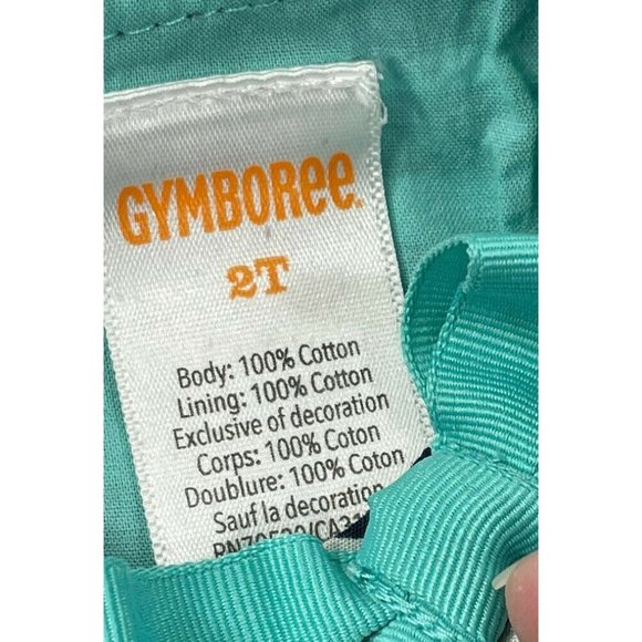 Girls dress Gymboree 2T Navy Blue white geometric Cap sleeve shift dress EUC - Picture 4 of 5